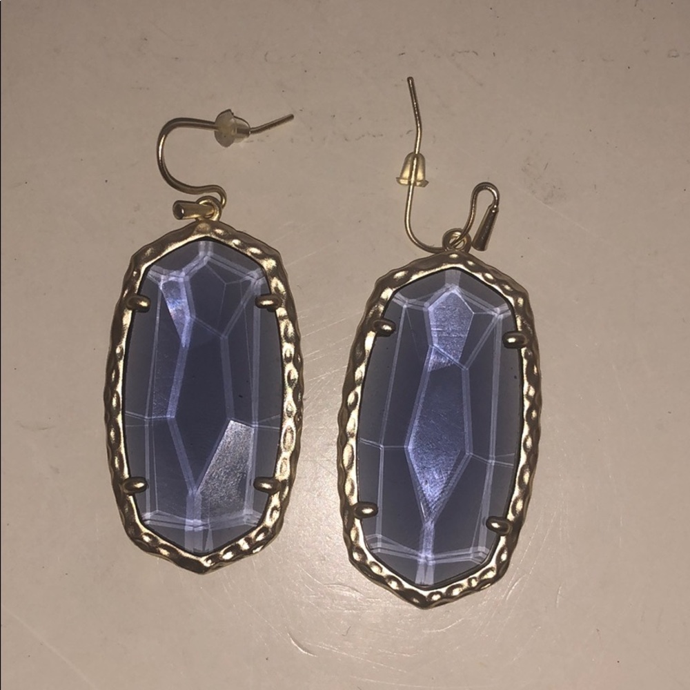 Light purple & gold Danielle Kendra Scott earrings